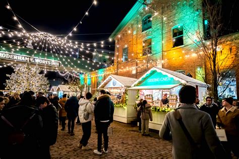 distillery district toronto winter village.